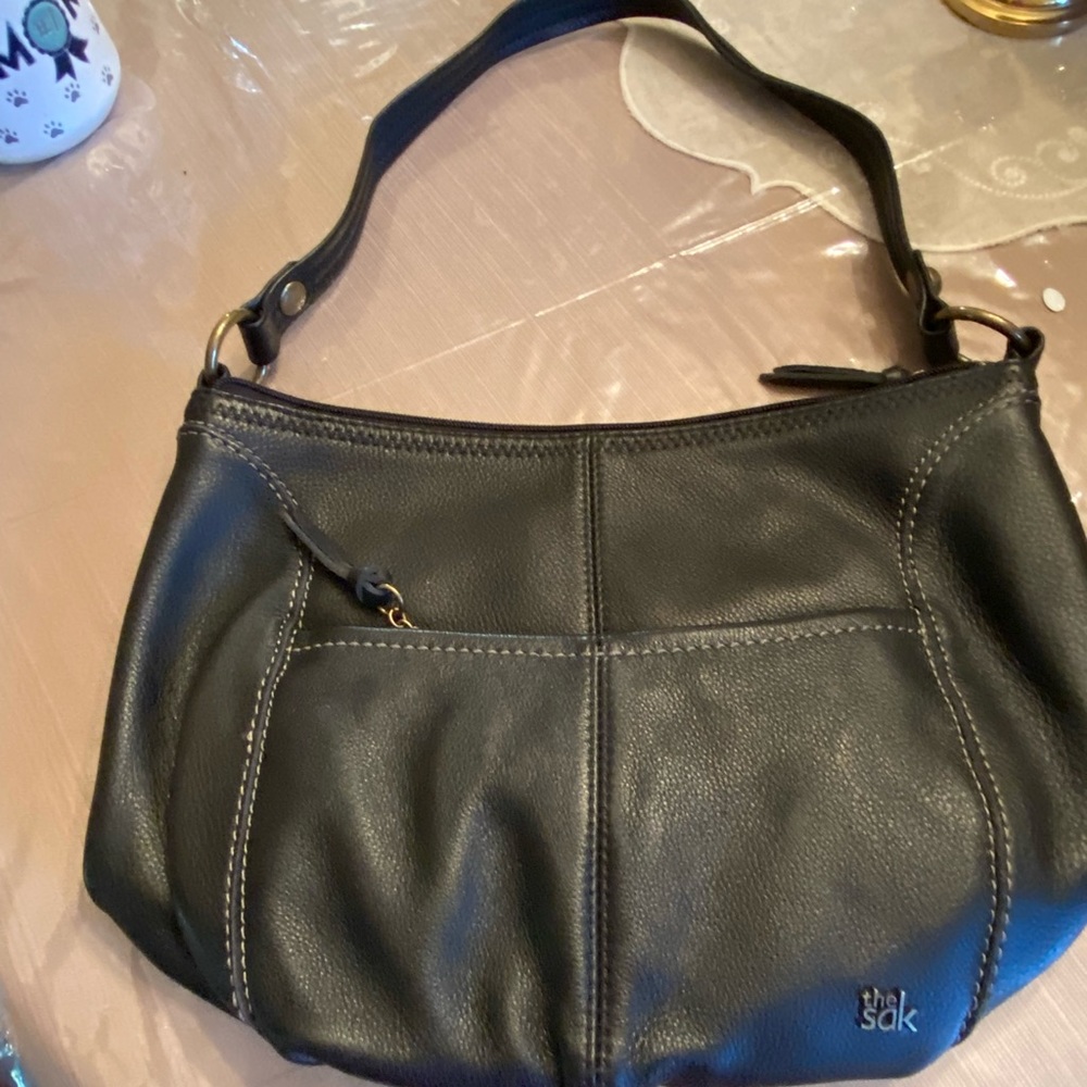 Sak black bucket bag